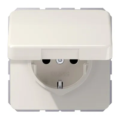 Immagine prodotto di Jung CD 1520 BFKL Presa di corrente con coperchio incernierato bianco CD 500