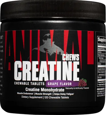Produktbild von Universal Nutrition Animal Creatine Chews (120) Fruit Punch - Kreatin - Kreatin-Monohydrat