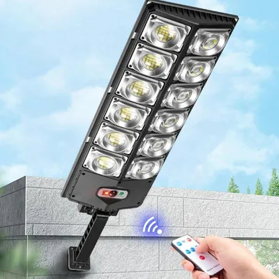 Produktbild von KRAFT&DELE | Solarlampen, für Außen mit Bewegungsmelder, 80000lm, 1700W, Wasserdicht Solarleuchte, 3 Modi Strahler mit Fernbedienung, Solar Lampe Outdoor, für Garten Garage, Aussen