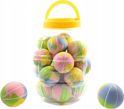 Zdjęcie produktu dla Skacząca Piłka Kauczukowa Duża Piłeczka 6Cm Różne Kolory