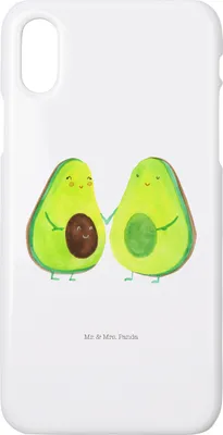 Produktbild von Mr. & Mrs. Panda Iphone 10 Handyhülle Avocado Pärchen - Weiß - Geschenk, Kinder, Liebe, Handy, Hülle, Cover, X, Familie, Hochzeit