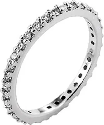 Produktbild von New Bling 9NB-0119-50 - Zilveren ring - zirkonia rond 2 mm - maat 50 - zilverkleurig