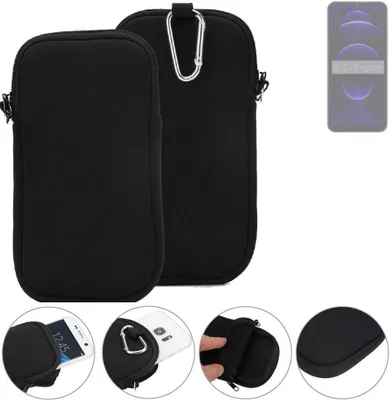 Produktbild von K-S-Trade Neopren-Hülle Handyhülle kompatibel mit Hotwav Note 13 Pro Schutzhülle Neoprenhülle Sleeve Schutz-Hülle Gürtel Tasche Case Holster