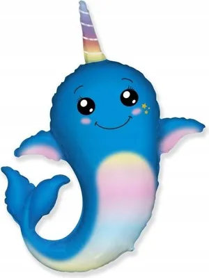 Immagine prodotto di Palloncino in foil 14 pollici FX - Narvalo 1 pz.
