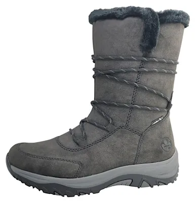 Productafbeelding van Rieker  Damenschuhe Für lose Einlagen Winterstiefel Grau Freizeit