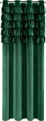 Zdjęcie produktu dla Eurofirany 454069, Przezroczysty, Zielony, Wzór, Poliester, Oczko, 200 g/m²