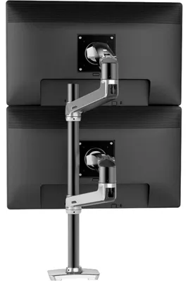 Zdjęcie produktu dla Ergotron LX Series LX Dual Stacking Arm Tall Pole, Zacisk, 20 kg, 101,6 cm (40"), 100 x 100 mm, Opcja regulacji wysokości, Aluminium