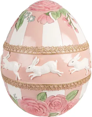 Produktbild von Clayre & Eef Dekorationsfigur Ei Ø 38x46 cm Rosa Kunststoff