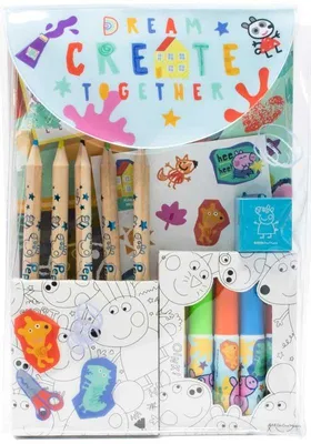 Produktbild von Blue Sky Studios Peppa Pig Malset Reise-Set - Malspaß für Kinder