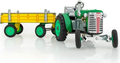 Obrázok produktu pre Traktor Zetor s traktorom zelený kľúč kovový 28cm Kovap v krabici