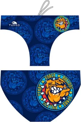 Produktbild von Turbo Happy Bulldog Force Badeslip Blau 7-8 Years Jungen Blau 7-8 Years