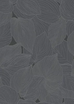 Produktbild von Erismann Tapete Blätter Grau - 662098 - 53 cm x 10.05 m