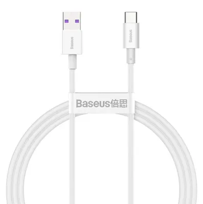Image de Câble de données Baseus Série Supérieure USB-C 1m Blanc