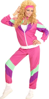 Produktbild von Kostüm 80er Jahre Dame Trainingsanzug Jogginganzug 80ties Verkleidung S - 34/36