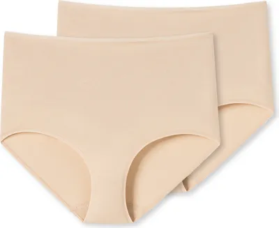 Produktbild von Schiesser 2er Pack 95/5 Organic Baumwolle Maxi-Slip Besonders flache Nähte und supersofter Bund , Optimaler Tragekomfort, Seidigweiche, elastische Single-Jersey-Qualität