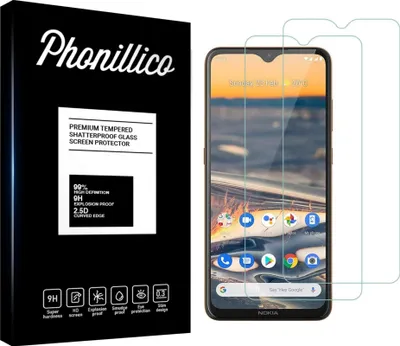 Produktbild von Hartglas für Nokia 5.3 [2 Stück] Displayschutzfolie Screen Protector Film Anti-Kratzer Glas Resistant Phonillico®