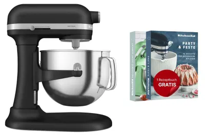 Image de Kitchenaid Robot de cuisine 5KSM70SHXEBK ARTISAN 6,6L Fonte Noir