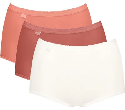 Obrázek produktu pro Sloggi dámské kalhotky midi, balení po 3 kusech, Basic+ Maxi – různé barvy 21 – velikost 52