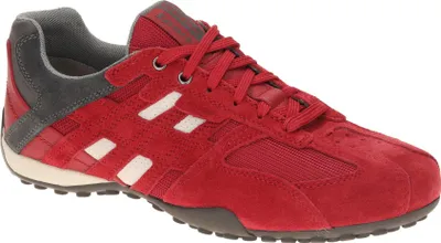 Produktbild von Geox SNAKE Herrenschuhe - Sneakers - Halbschuhe rot Freizeit NEU