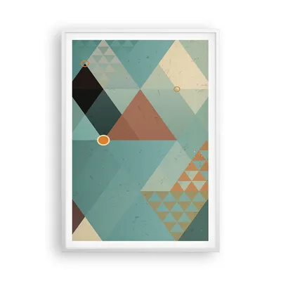 Produktbild von Gerahmtes Poster - Weißer Rahmen - Abstraktion modern - 70x100 cm - Wand Bild - Wanddeko - Wandbilder - Kunstposter - Wandposter - Bilderrahmen - Bilder - Kunstdruck - Wandbild - P2WPA70x100-3571