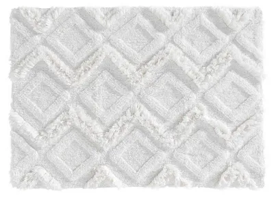 Produktbild von Badematte Boho IKATIS, Baumwolle, dickes Geflecht, 50 x 80 cm