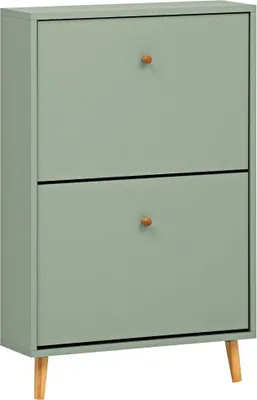 Produktbild von Schuhschrank mit 2 Klappen BELFORT-80 in grün