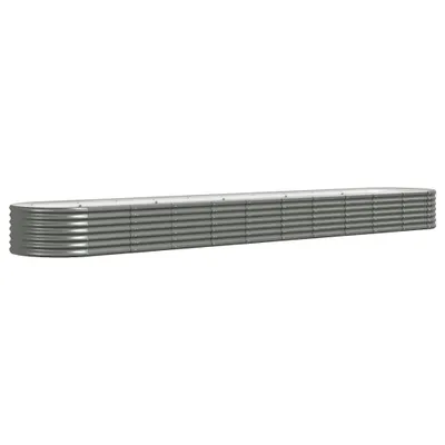 Produktbild von vidaXL Hochbeet Verzinkter Stahl 440x80x36 cm Grau