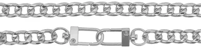 1 Taschenkette 40 cm lang mit Karabinerhaken silber