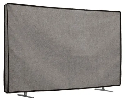 Produktbild von kwmobile 85" TV Abdeckung Indoor - Fernseher Hülle Bildschirmschutz Abdeckung - TV Bildschirm Staubschutzhülle - Fernsehabdeckung - Leinen Dunkelgrau