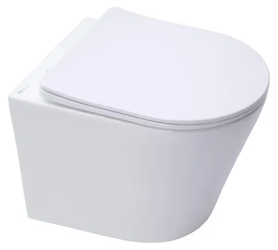 Produktbild von SAT LOFTY Wand-WC kurz 48cm mit SoftClose TakeOff WC-Sitz, weiß
