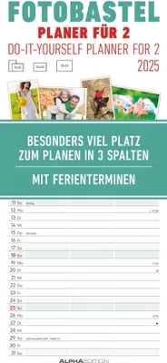 Produktbild von Foto-Bastelplaner für 2 - Kalender 2025 - Bastel-Kalender