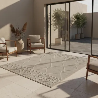 Teppich Outdoor Flachgewebe Berber-Muster Polypropylen Terrasse_Läufer_#sku_BARKPATARA801504955BEIGE-BARKPATARA1201704955BEIGE-BARKPATARA1402004955BEIGE-BARKPATARA1602304955BEIGE-BARKPATARA2002904955BEIGE-BARKPATARA2403404955BEIGE#