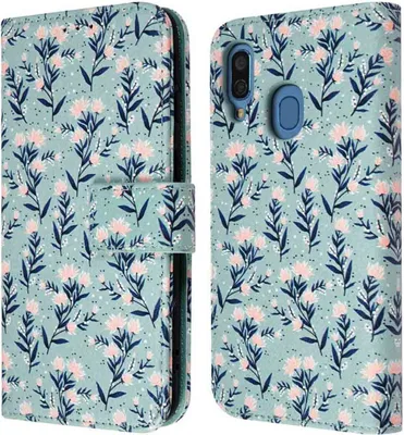 Produktbild von imoshion Design Klapphülle Samsung Galaxy A40 - Blue Flowers