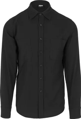 Obrázok produktu pre Urban Classics - BASIC FLANELL Hemd schwarz - XXL