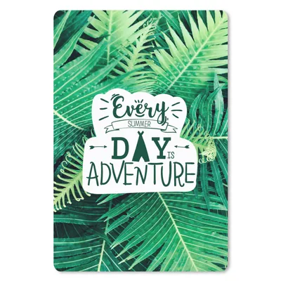 Produktbild von MuchoWow® Mauspad Mousepad Sommer - Zitate - Pflanzen 18x27 cm - Mousepads - Maus Mat - Pad - Mausunterlage