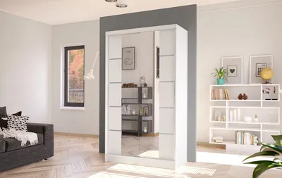 Obrázek produktu pro Elegantní šatní skříň ARINI 5 - šířka 100 cm, bílá