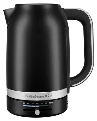 Productafbeelding van KitchenAid 5KEK1701EBM, 1,7 liter, 2400 watt, zwart, kunststof, roestvrij staal, verstelbare thermostaat, draadloos