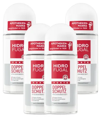 Produktbild von HIDROFUGAL Deo Forte Doppelschutz Roll-On 4 x 50ml