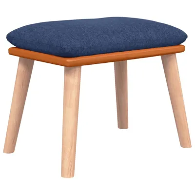 Obrázek produktu pro vidaXL Podnožka modrá 45x29,5x35 cm Látka a umělá kůže