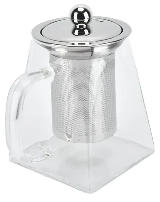 Immagine prodotto di Teiera in vetro borosilicato, capacità 550 ml, con filtro in acciaio inossidabile