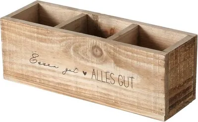 Produktbild von APPETIT Box aus Mangoholz, naturfarben, 28 cm Länge, 9 cm Breite, 10 cm Höhe