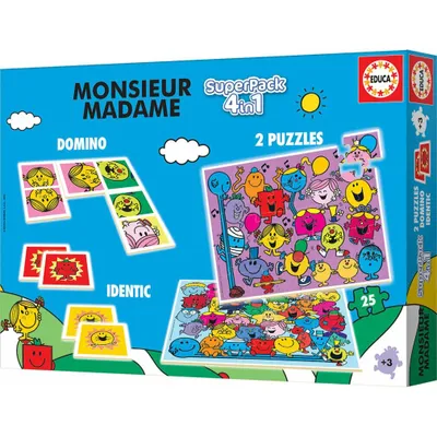 Productafbeelding van EDUCA Monsieur Madame 4-in-1 spelset