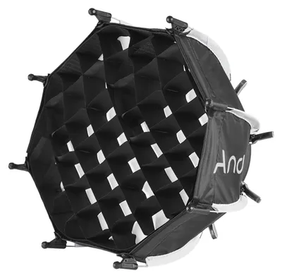Obrázek produktu pro Andoer 30 cm/11,8" mini softbox osmiúhelníkového tvaru s odnímatelnou voštinovou mřížkou z difuzní tkaniny, kompatibilní s Andoer mini COB video světlem