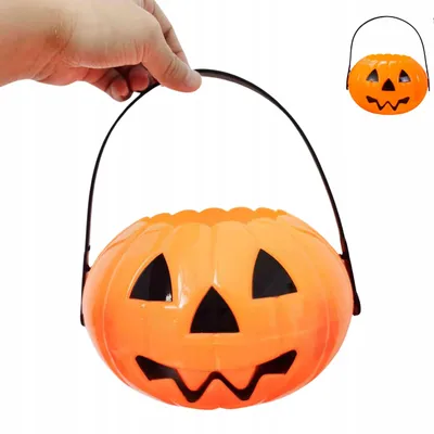 Produktbild von Diabolo Kürbis Eimer für Halloween Süßigkeiten Deko
