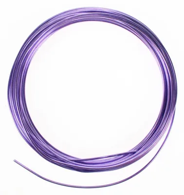 Produktbild von 12m Aluminiumdraht Ø 2mm Aludraht Basteldraht Dekodraht Schmuckdraht lavendel