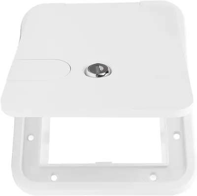 Productafbeelding van Netsnoerluik voor camper met roestvrijstalen slot, 145 X 116mm