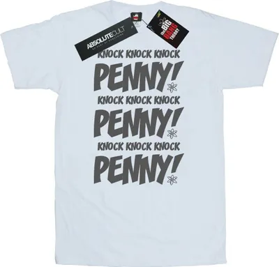 Image de The Big Bang Theory - T-shirt "Knock Knock" pour homme BI13010 (L) (Blanc)