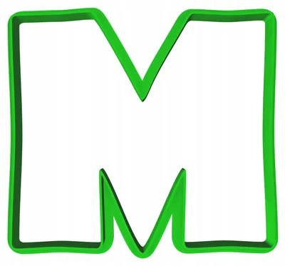 Produktbild von Cookie Monster Ausstecher für Kekse - Buchstabe M 8cm