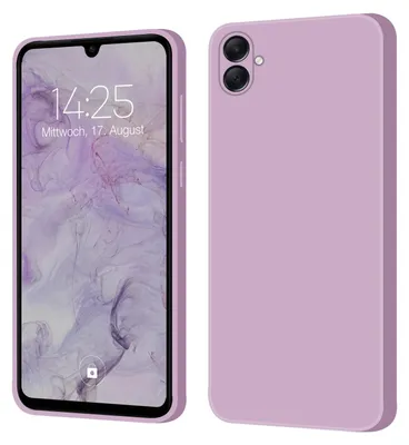 Produktbild von Hülle für Samsung Galaxy A05 Case Cover Bumper Smartphone Softgrip Schutzhülle Farbe: Lila
