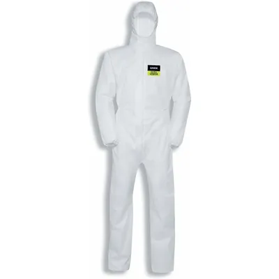 Produktbild von Uvex 9817312, Weiß, L, Erwachsener, Unisex, Reißverschluss, Polypropylen (PP), Spunbond Spinnvlies Spunbond (SMS)